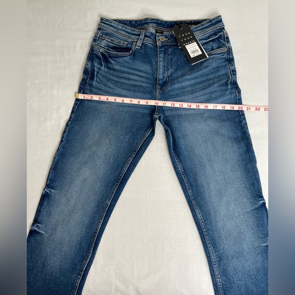 NYC The Perfect Jean Men’s Slim Thick Med Blue Size 32X32 New - Picture 2 of 9